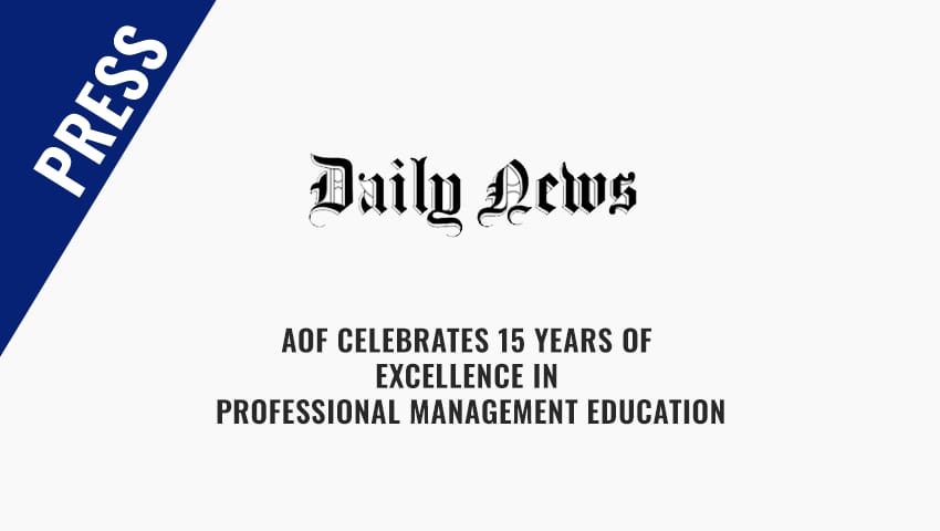 Daily News - AOF celebrates 15 years of excellence in professional management education